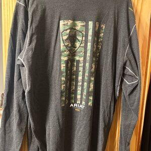 Ariat Men's Gray Long Sleeve Shirt